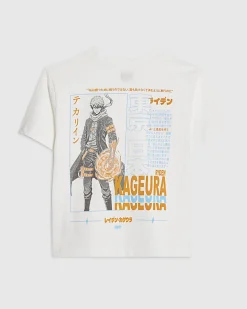 Boys White Ninja Graphic T-Shirt