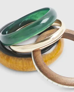 Brown Bangle Stack