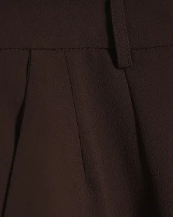 Brown Drapey Barrel Leg Trousers