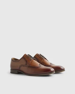 Brown Leather Brogue Shoes