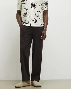 Brown Loose Fit Trousers