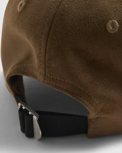 Brown MCMXII Faux Suede Cap