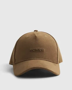 Brown MCMXII Faux Suede Cap