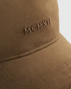 Brown MCMXII Faux Suede Cap