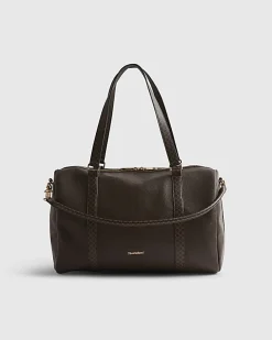 Brown Monogram Trim Holdall Travel Bag