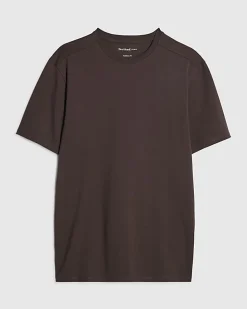 Brown Muscle Fit Lightweight Stretch T-Shirt