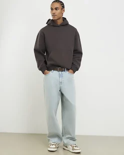 Brown Oversized Fit Hoodie