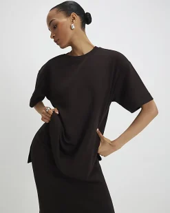 Brown Premium Short Sleeve Oversized T-shirt