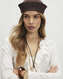 Brown Sailor Hat
