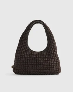Brown Scrunch Slouch Shoulder Bag