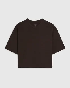 Brown Short Sleeve Loopback T-shirt