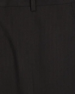 Brown Slim Fit Herringbone Suit Trousers