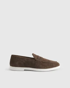 Brown Suede Loafers