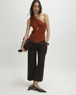 Brown Tailored Culottes