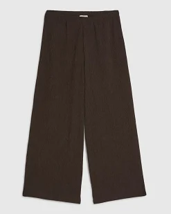 Brown Textured Culottes