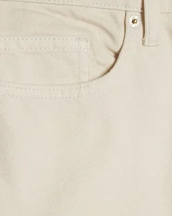 Cream Barrel Leg Jeans