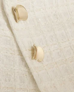 Cream Boucle Wrap Skort