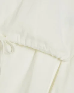 Cream Bubble Hem Jersey Loungewear Set