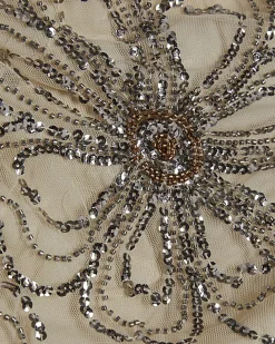 Cream Embellished Bandeau Beach Cami Top