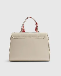 Cream Embroidered Tote Bag