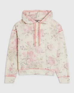 Cream Floral Hoodie