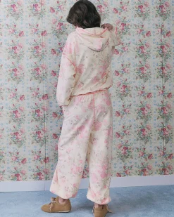 Cream Floral Joggers