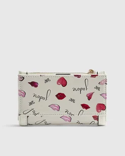 Cream Jadore Mini Card holder Purse