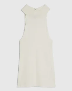 Cream Knitted Halter Neck Top