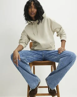 Cream Long Sleeve Hoodie
