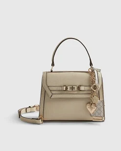 Cream Mini Cross Body Tote Bag