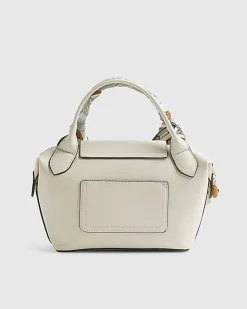 Cream Mini Flap Cross Body Bag