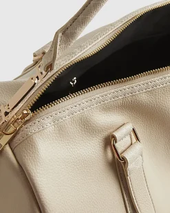 Cream Monogram Trim Soft Holdall