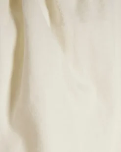 Cream Premium Ruched Shoulder T-shirt