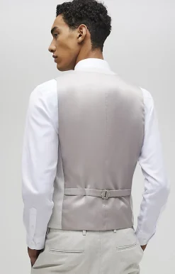 Cream Puppytooth Suit Waistcoat