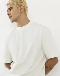 Cream Regular Fit Crew Neck T-Shirt