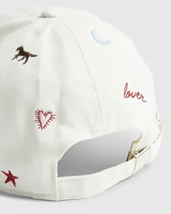 Cream Rodeo Embroidered baseball Cap