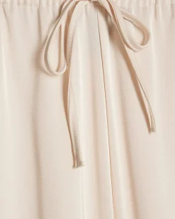 Cream Satin Trousers