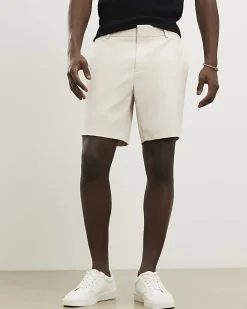 Cream Skinny Elasticated Stretch Shorts