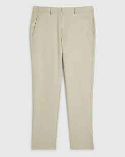 Cream Slim Fit Chino Trousers