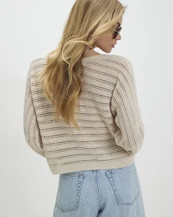 Cream Tape Yarn Knit Jumper