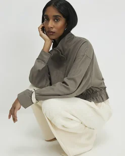 Cream Wide Leg Smart Joggers