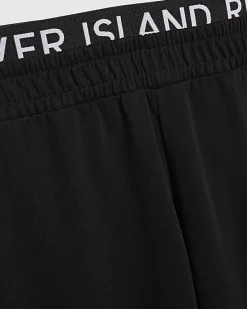 Girls Black Bow Good Vibes Tracksuit Set