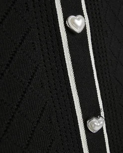 Girls Black Polo Top Set