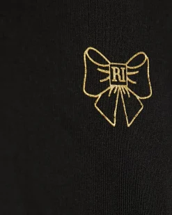 Girls Black RI Bow Leggings
