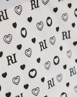 Girls Black RI Monogram Pack Of 5 Briefs