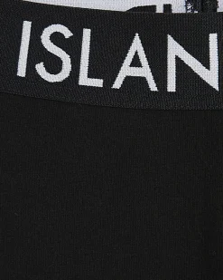 Girls Black RI Waistband Leggings