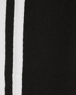 Girls Black Side Stripe T-Shirt Set