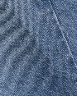 Girls Blue Barrel Leg Jeans