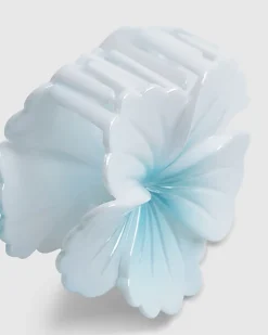 Girls Blue Blue Flower Hair Claw Clip
