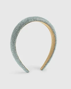Girls Blue Crystal Headband